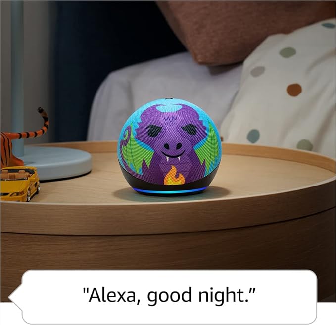 Echo Dot (5.ª generación) Búho infantil con Echo Glow 