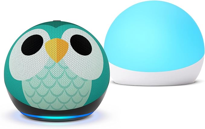 Echo Dot (5.ª generación) Búho infantil con Echo Glow 