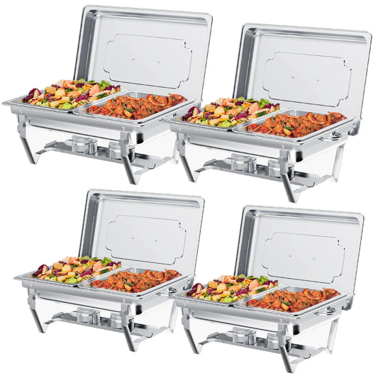 Juego de buffet para frotar platos, paquete de 4