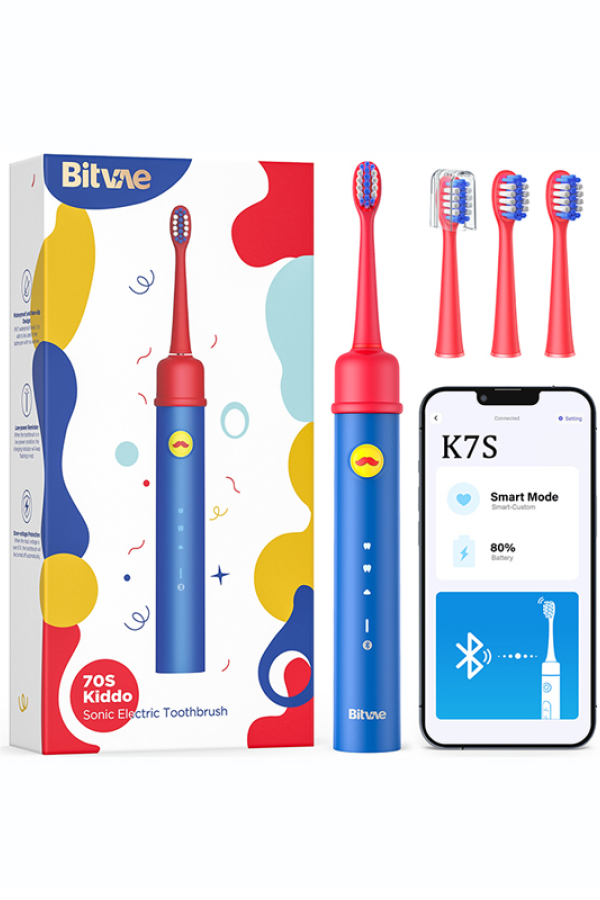 Bitvae Smart K7S Kids Electric Toothbrush, 100-Day Battery Life